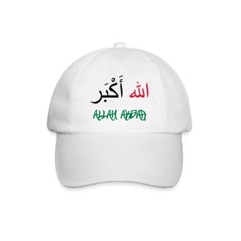 Allah Akbar - Baseball Cap - white/white - Front