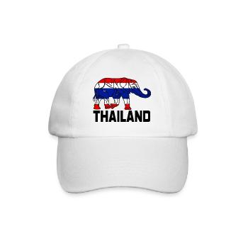 Thaïlande Éléphant / Cadeau / Idée cadeau - Casquette classique - blanc/blanc - Devant