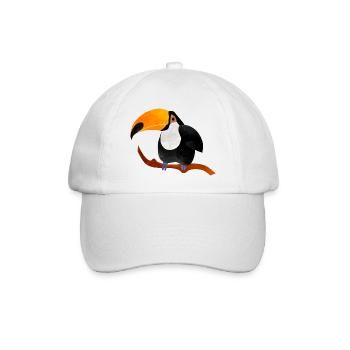 toucan - Baseball Cap - white/white - Front