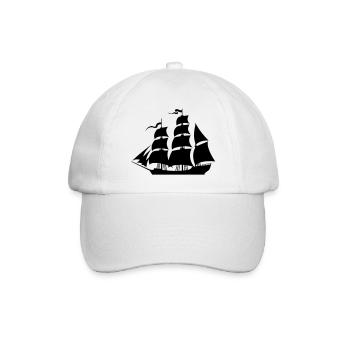Sailboat eu - Baseball Cap - white/white - Front