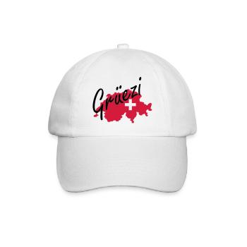 grüezi - Baseball Cap - white/white - Front