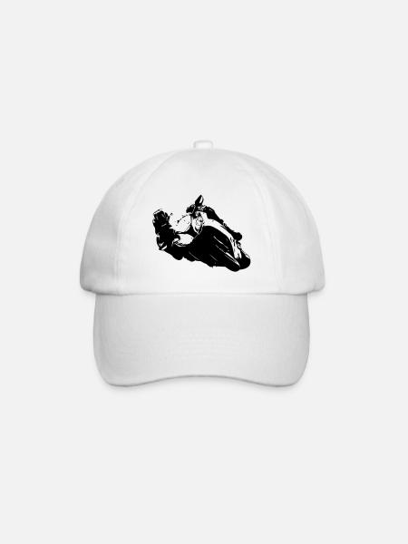 Kawasaki-Ninja-Fan - Baseballkappe - Weiß/Weiß