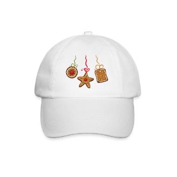 Gingerbread Christmas cookies biscuit cookies - Baseball Cap - white/white - Front
