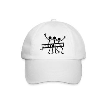 Party Crew Team - Baseball Cap - white/white - Front