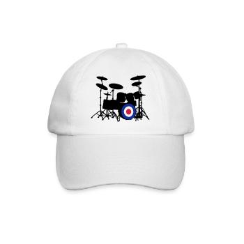 Mod Drumset - Baseball Cap - white/white - Front