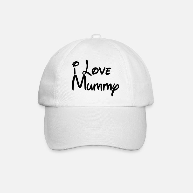 i-love-mummy - Baseball Cap - white/white