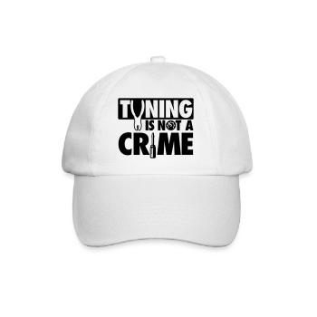 Tuning is not a crime - Baseballkappe - Weiß/Weiß - Vorne