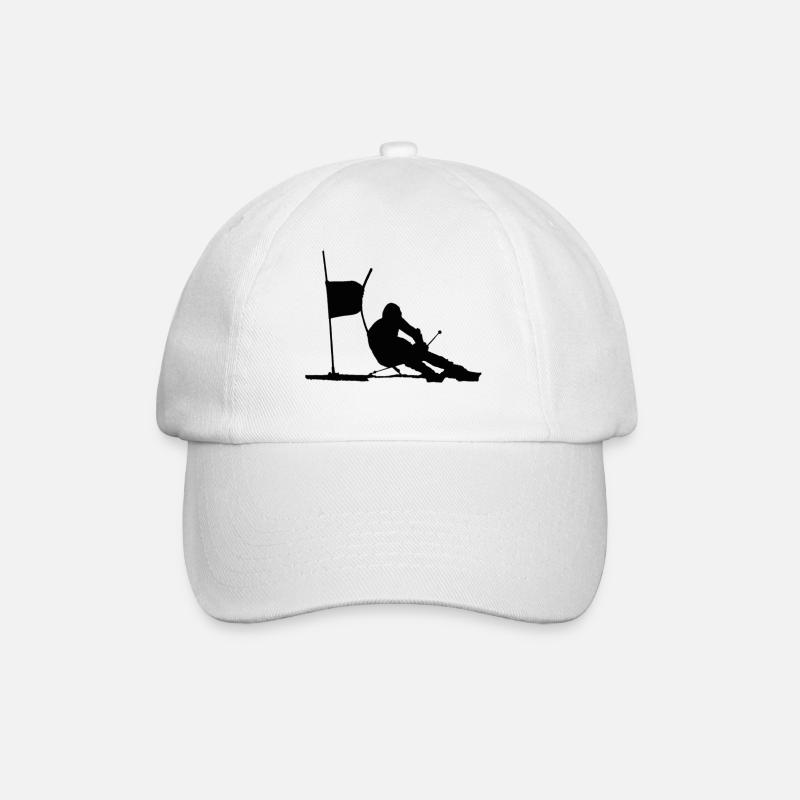 skifahren - Baseballkappe - Weiß/Weiß