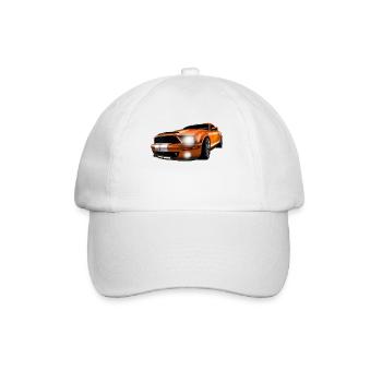 sport car - Baseballkappe - Weiß/Weiß - Vorne