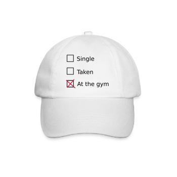 Single Taken At the gym - Casquette classique - blanc/blanc - Devant