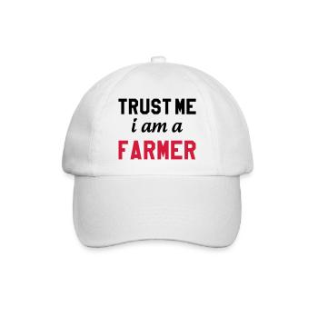Trust me I am a Farmer - Baseball Cap - white/white - Front