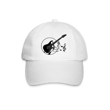 guitare - Casquette classique - blanc/blanc - Devant