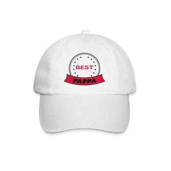 Best pappa 111 - Baseball Cap - white/white - Front