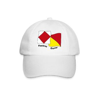 Foxtrot Oscar - Baseball Cap - white/white - Front