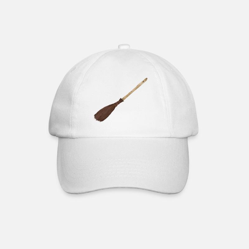 Besen - Baseballkappe - Weiß/Weiß
