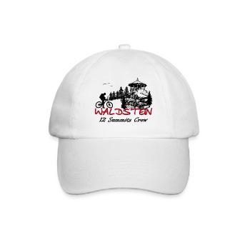 Waldstein a peak of the 12 in the Fichtelgebirge - Baseball Cap - white/white - Front