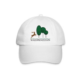 Lustige Geschenke für Jäger und Förster - Baseballkappe - Weiß/Weiß - Vorne
