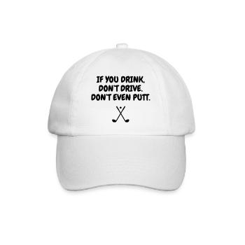 Golf - Sport - Golfer - Club - Green - Game - Play - Casquette classique - blanc/blanc - Devant