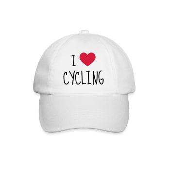 Cyclisme / Cycliste / Vélo / VTT / BMX - Casquette classique - blanc/blanc - Devant