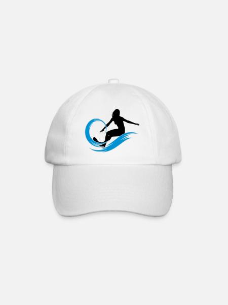 surfeuse - Casquette classique - blanc/blanc