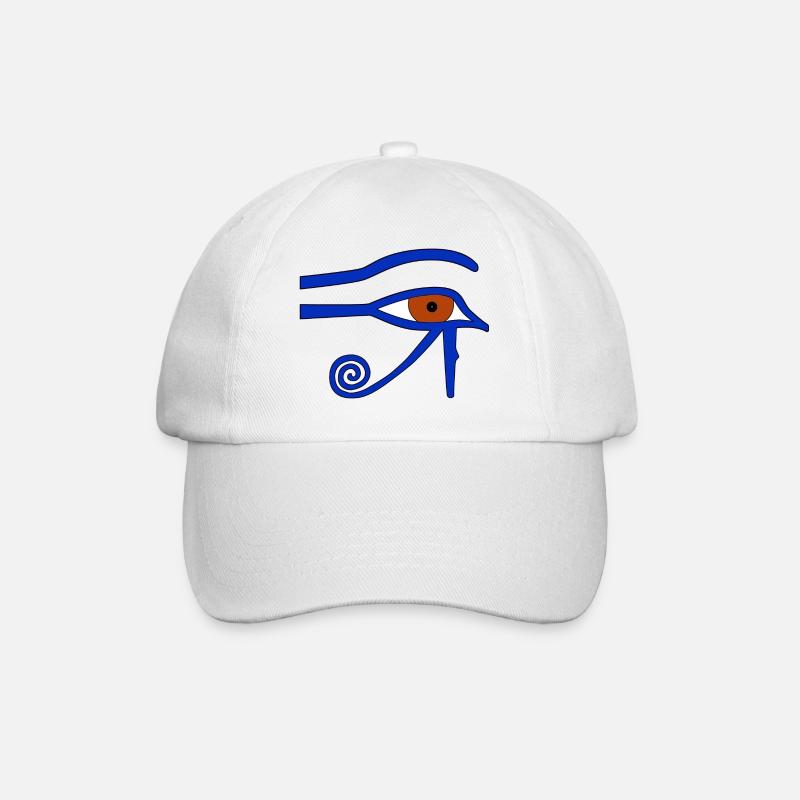 Oeil égyptien d'Ujat - Casquette classique - blanc/blanc