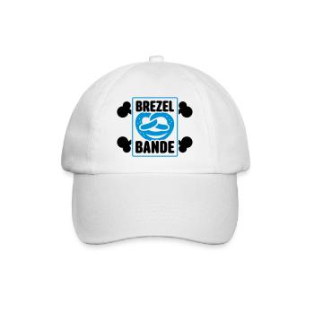 brezel bande - Baseballkappe - Weiß/Weiß - Vorne
