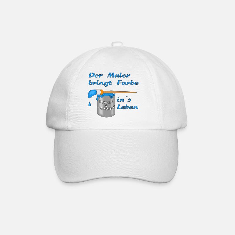 maler handwerk - Baseballkappe - Weiß/Weiß