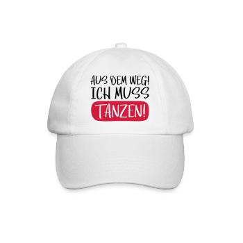 tanzen aus dem weg - Baseballkappe - Weiß/Weiß - Vorne