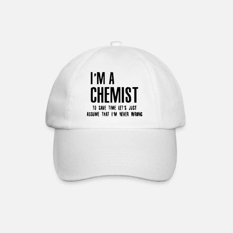 chimiste - Casquette classique - blanc/blanc