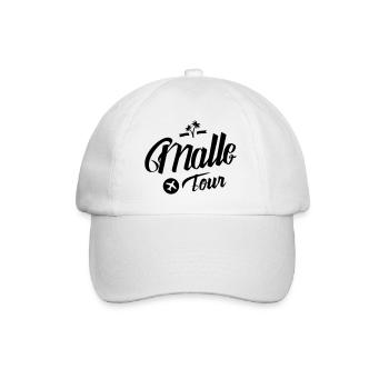 malle tour - Baseballkappe - Weiß/Weiß - Vorne