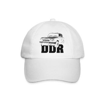 DDR Warti Classic Car Oldtimer Wartburg Logo - Baseball Cap - white/white - Front