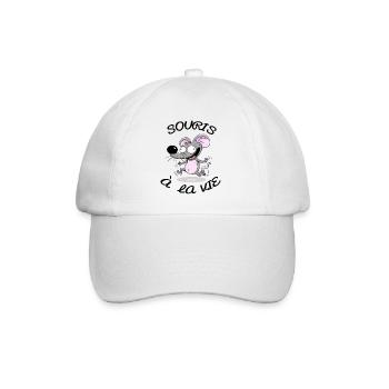 Souris à la vie - Casquette classique - blanc/blanc - Devant