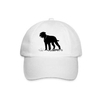 Riesenschnauzer / Schnauzer Hunde Design Geschenk - Baseballkappe - Weiß/Weiß - Vorne
