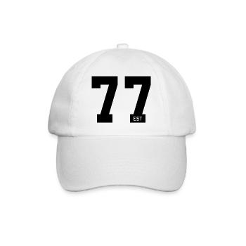 77 EST – Faute de frappe audacieuse et style de fond de teint - Casquette classique - blanc/blanc - Devant