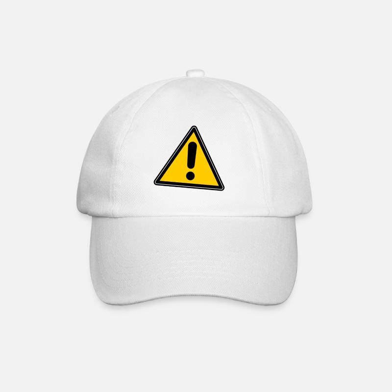attention danger - Casquette classique - blanc/blanc
