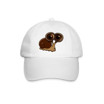 Escargot drôle gros - Casquette classique - blanc/blanc - Devant