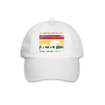 Africa Safari Animals Africa Elephant Holiday Nature - Baseball Cap - white/white - Front