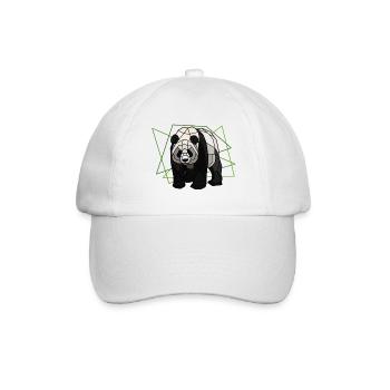 Großer Panda - Baseballkappe - Weiß/Weiß - Vorne