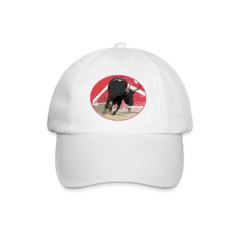 Taureau de Camargue ovale - Casquette classique - blanc/blanc - Devant
