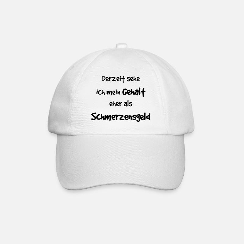 Arbeit Job Kollegen Spruch lustig Geschenkidee - Baseballkappe - Weiß/Weiß