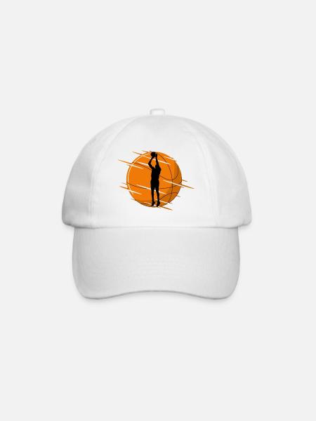 Basket joueur basket-ball - Casquette classique - blanc/blanc