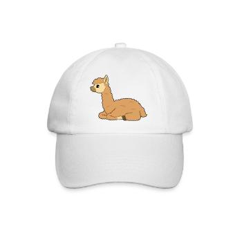 Alpaca - Baseball Cap - white/white - Front