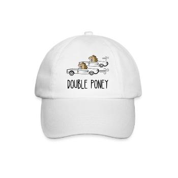 double poney - Casquette classique - blanc/blanc - Devant