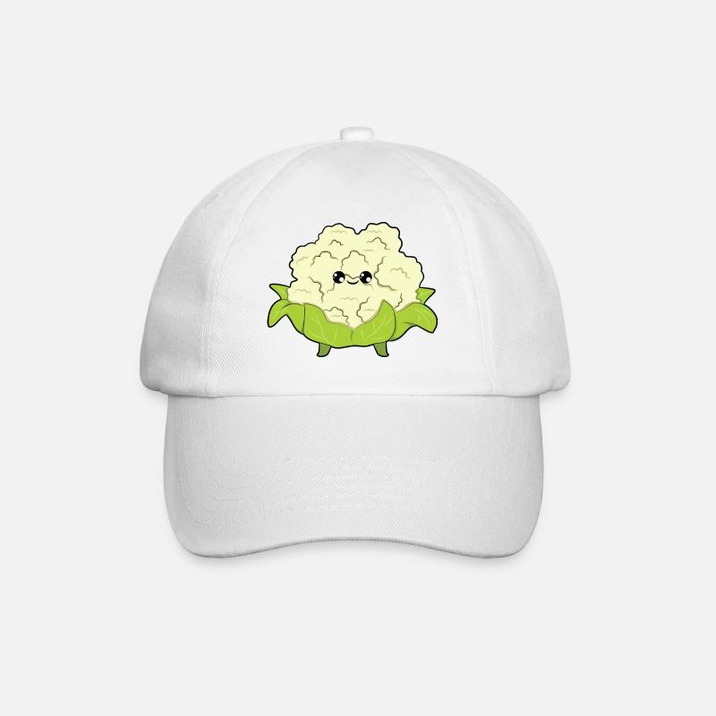 Blumenkohl - Baseballkappe - Weiß/Weiß