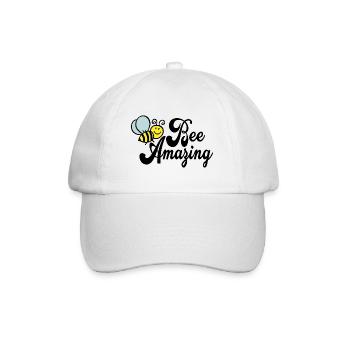 Bee Amazing Bee Animals Beekeeper Beekeeping Gift - Baseball Cap - white/white - Front