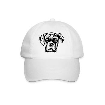 boxer WITHOUT BACKGROUND - Baseballkappe - Weiß/Weiß - Vorne