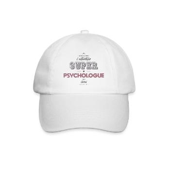 L authentique super psychologue - Casquette classique - blanc/blanc - Devant