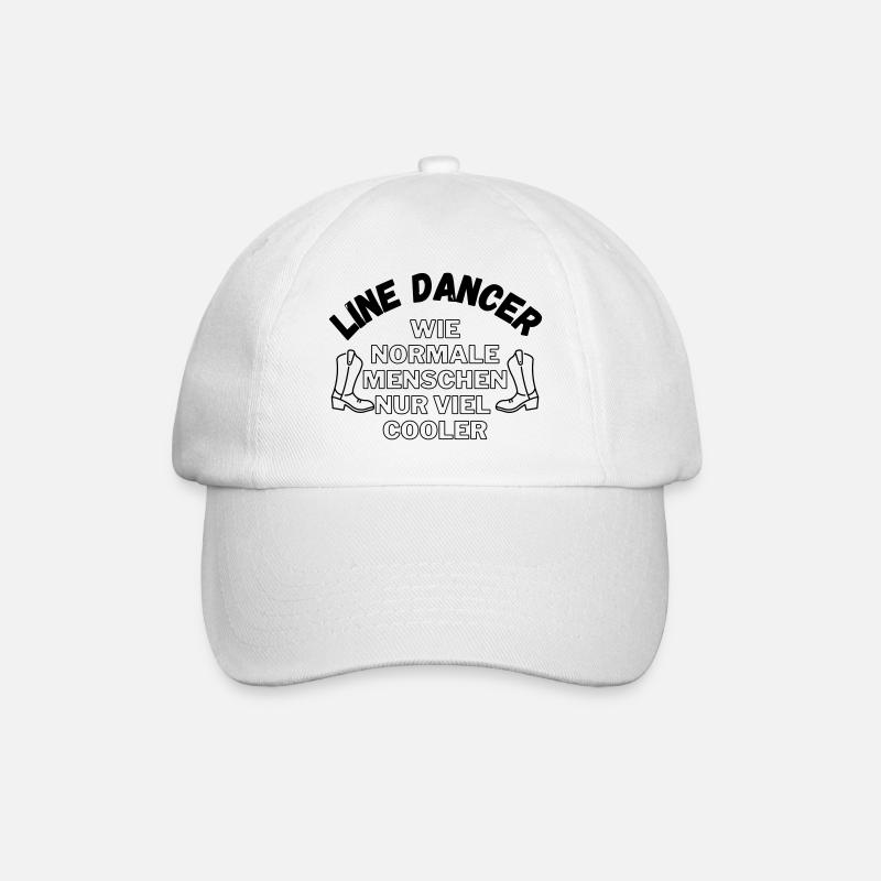 Line Dancer: Wie normale Menschen nur viel cooler - Baseballkappe - Weiß/Weiß