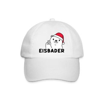 eisbader eisbär winterbader winter polar arktis - Baseballkappe - Weiß/Weiß - Vorne