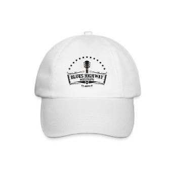 Mississippi The Blues Highway 61 Musique Usa Guitare - Casquette classique - blanc/blanc - Devant